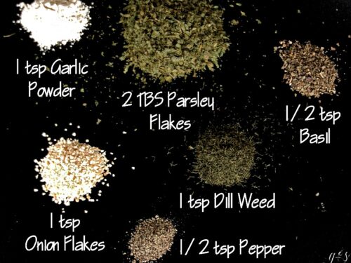 Low Sodium Homemade Ranch Seasoning Mix