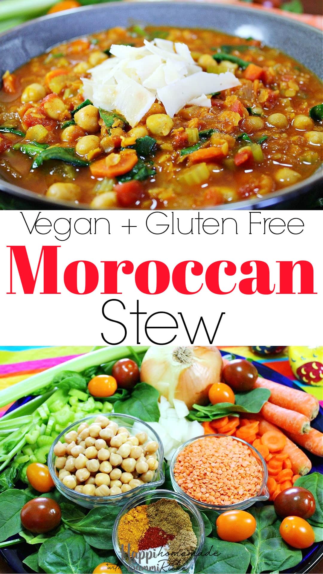 Vegetarian Moroccan Chickpea Stew - HappiHomemade