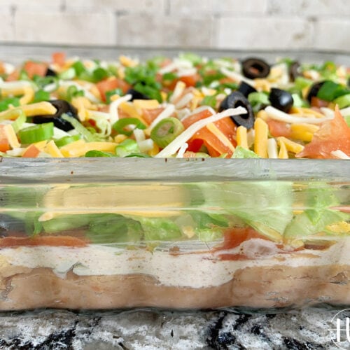 Mexican-Inspired 9-Layer Dip Recipe - HappiHomemade - Family Friendly ...