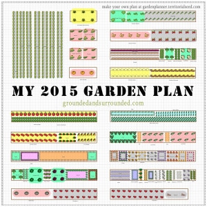 An image of a 2015 gardening plan. 