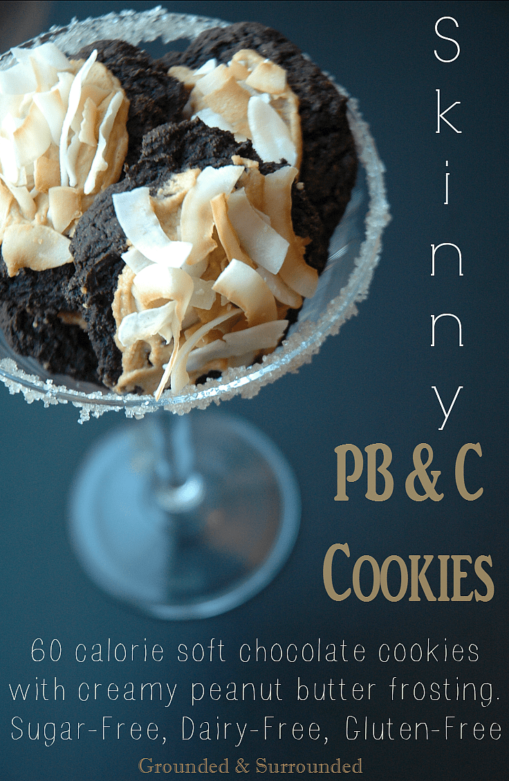 Does anything get better than the simple combo of chocolate and peanut butter? This skinny, easy, and low calorie (60 calorie) recipe does not disappoint! Yet, they won't ruin your healthy clean eating goals. These are the best gluten free, dairy free, & no sugar (refined sugar free) cookies on Pinterest! 