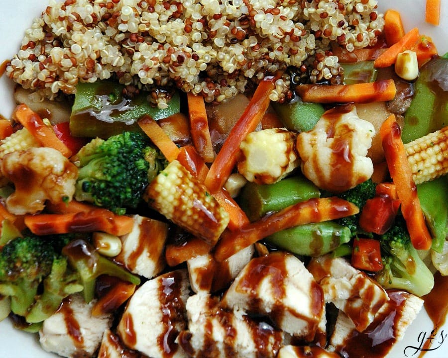 A simple and healthy take on chicken teriyaki that can be made in a snap! That's right! Move over take-out, we got you beat! This will quickly become a family favorite and go-to meal on those busy weeknights. The sweetness, spiciness, and savory flavors of this whole foods recipe hit every single taste bud! It's gluten-free as well! https://happihomemade.com/recipe/veggie-packed-chicken-teriyaki/