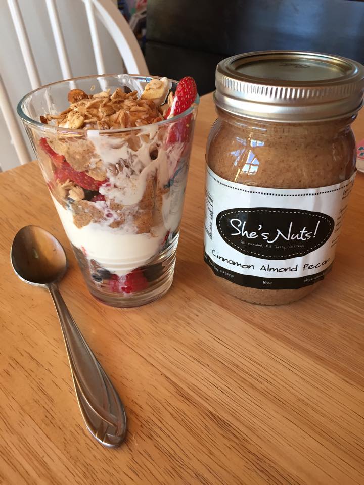 Parfait with nut butter