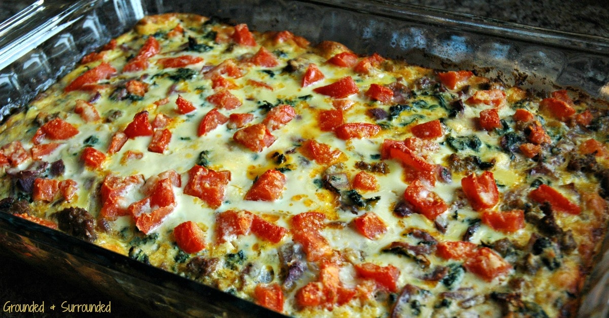 Turkey Sausage Egg Casserole HappiHomemade Family Friendly Recipes