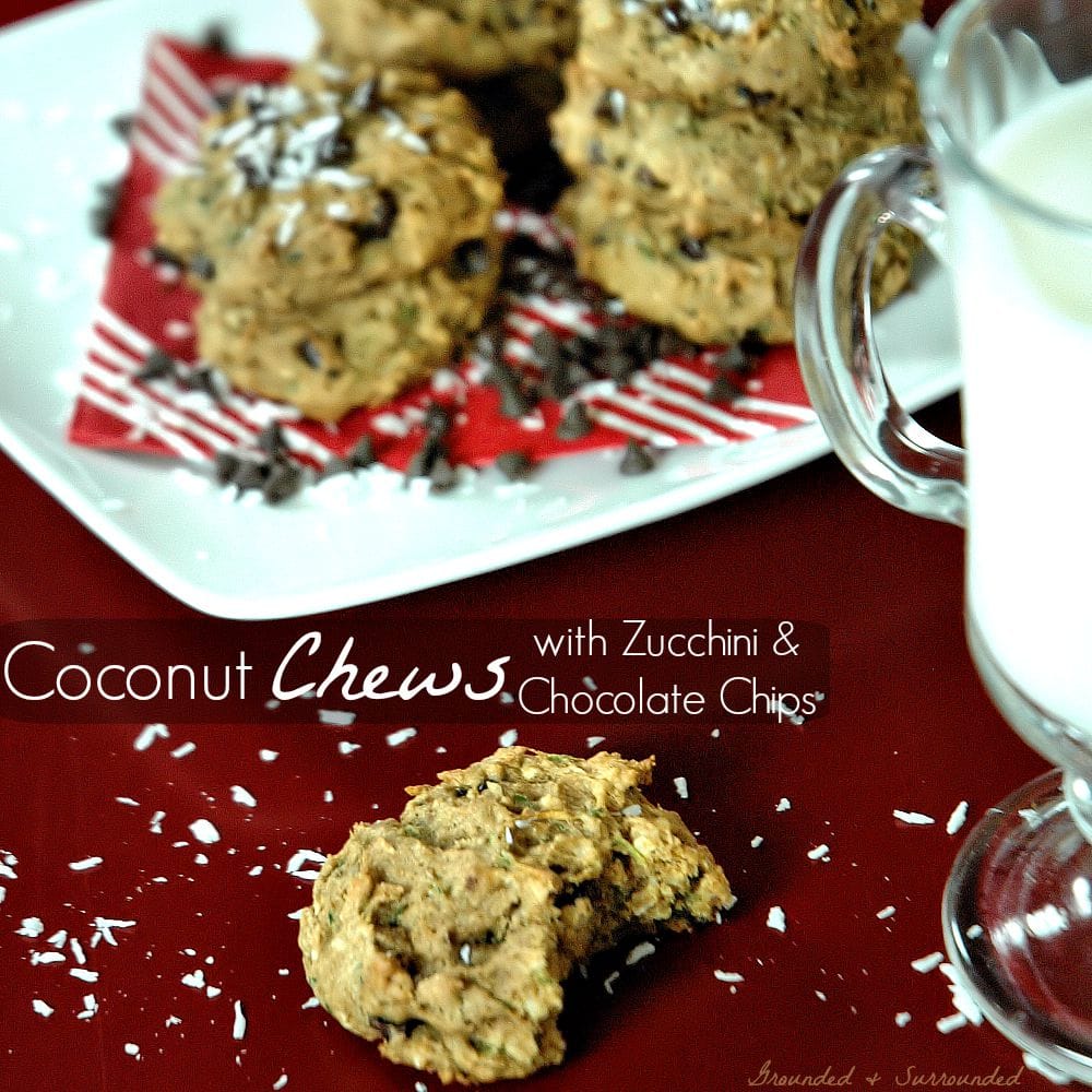 These easy, healthy, & gluten free Coconut Zucchini Cookies will quickly become your favorite treat! We used coconut three different ways in this clean eating recipe- oil, shreds, and sugar! Combine this with the chocolate chips and it created a sweet little indulgence perfect for an easy breakfast, snack, and most certainly dessert! These are easily the BEST skinny whole foods cookies out there!