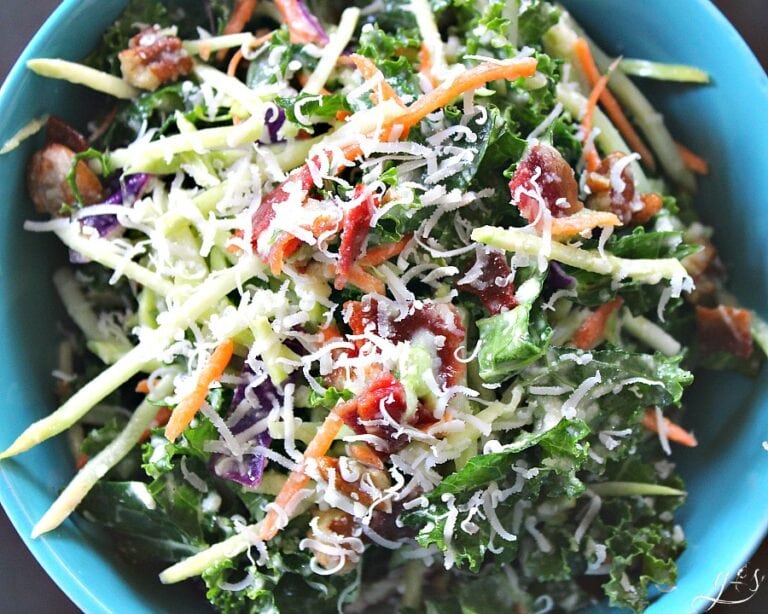 Kale Broccoli Slaw Salad