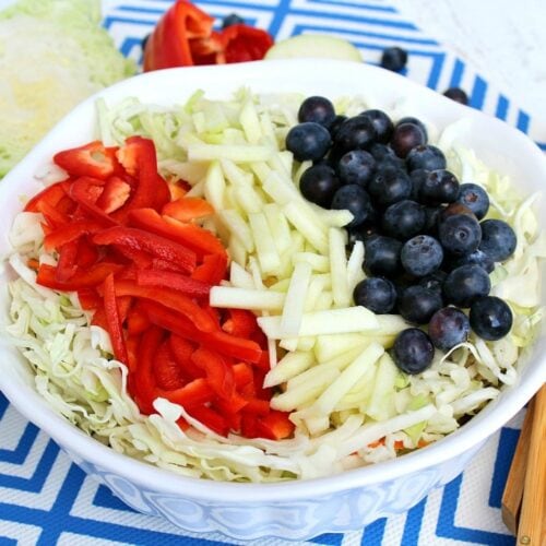 Red White Blue Slaw Salad Happihomemade With Sammi Ricke