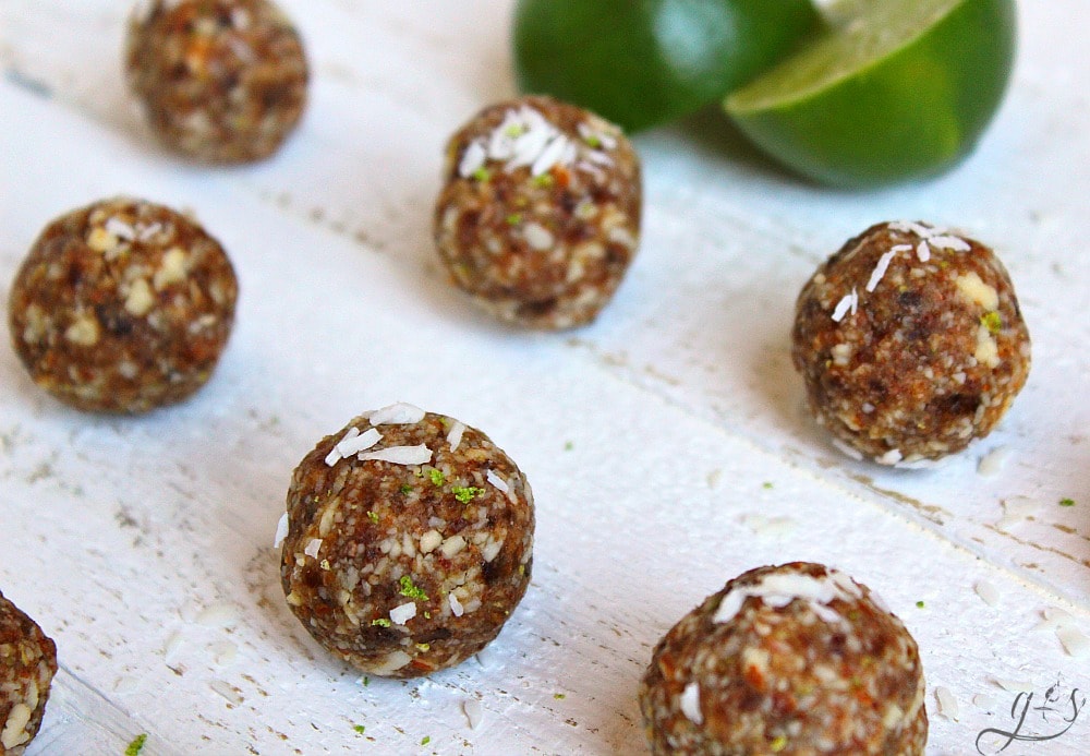 Small lime bites packed with energy and whole foods.
