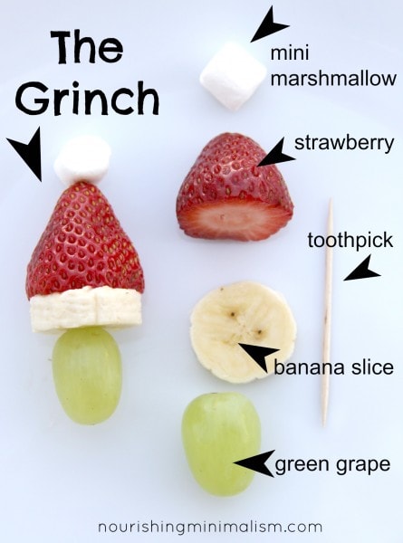 Grinch Kabobs are always a good idea for Clean Eating Holiday Recipes.
