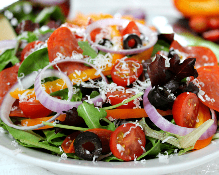 Clean Eating Pizza Salad