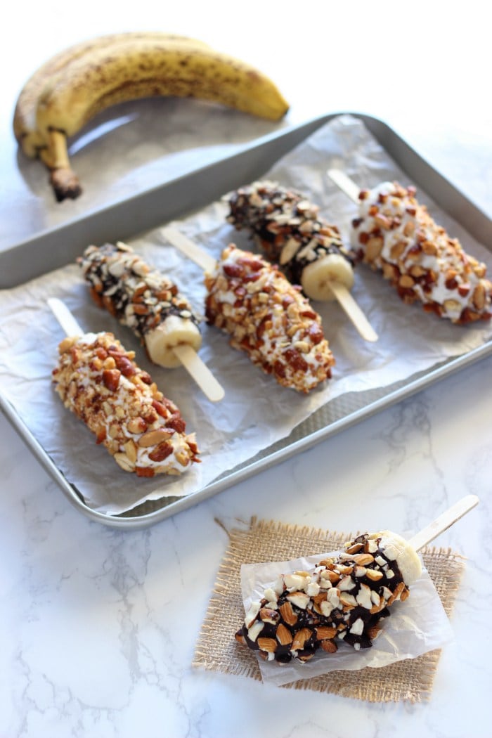 Frozen banana pops make the the best summer treats.