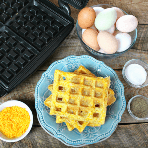 Breakfast Egg waffle Chicken, Fried eggs, food, recipe png