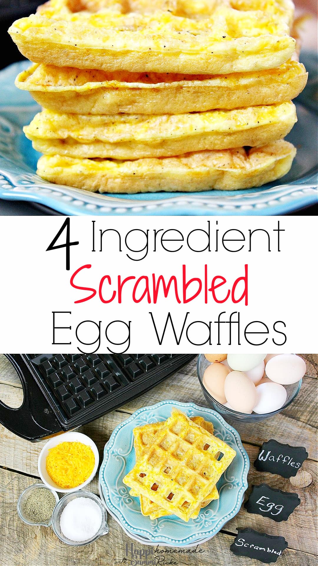 Scrambled Egg Waffles HappiHomemade Family Friendly Recipes
