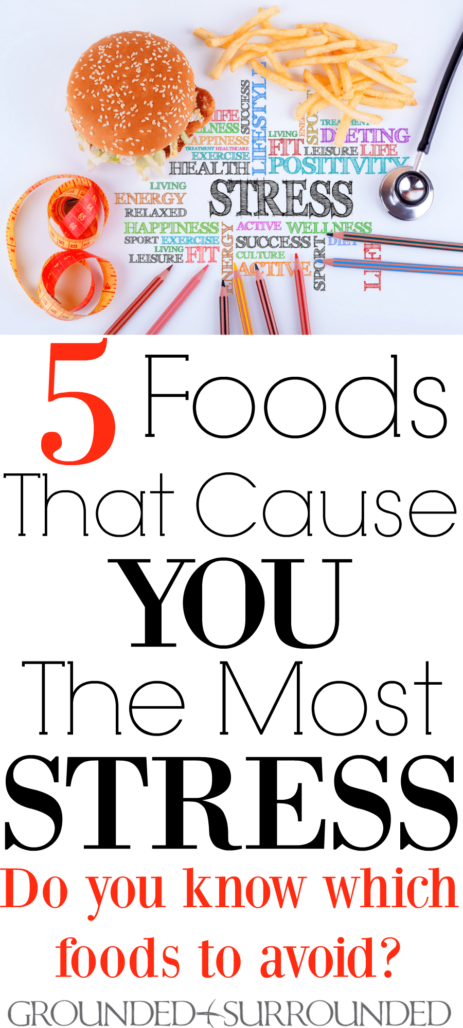 5 Foods That Cause You Stress | Do you know the five main foods that cause anxiety? Did you know french fries don't cure all ailments? ;) Me neither! Stress relief can happen by reducing these sweet, salty, fried, and caffeine rich foods from your diet. The effects of stress are a shorter life and poor quality of life. No thanks! Goodbye junk food, hello healthy eating! 