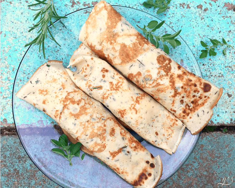 Savory Garden Crepes {Vegetarian}