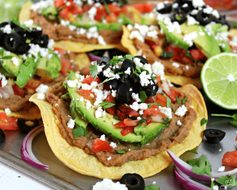 Easy Vegetarian Tostadas