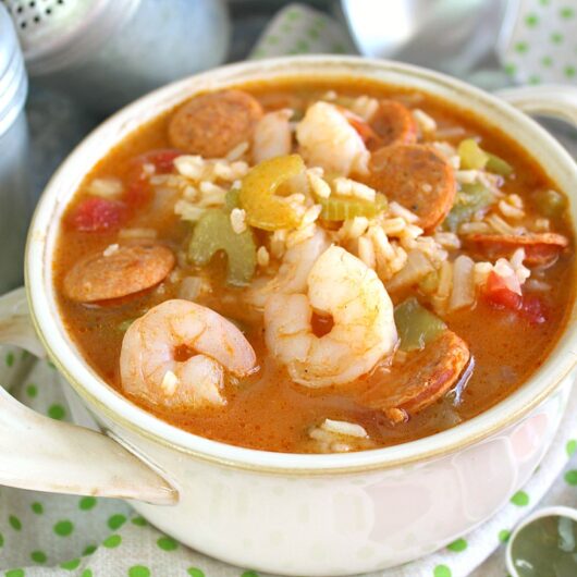 Skinny Gumbo Jambalaya - HappiHomemade - Family Friendly Recipes