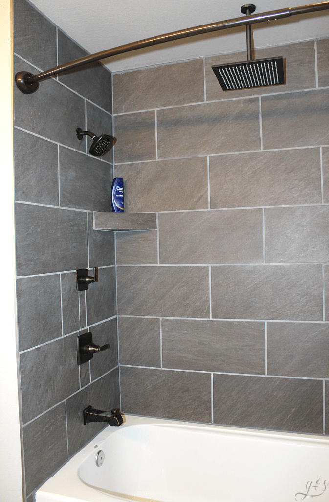 DIY: How to Tile Shower Surround Walls | HappiHomemade with Sammi Ricke