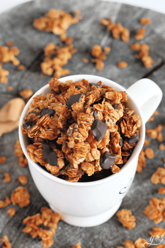 Salted Dark Chocolate Granola Happihomemade With Sammi Ricke