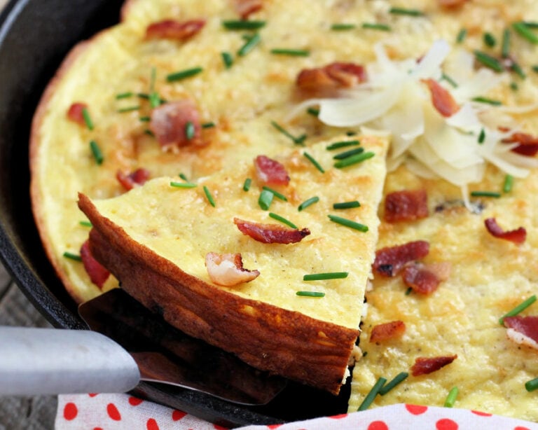 Easy Bacon Parmesan Frittata