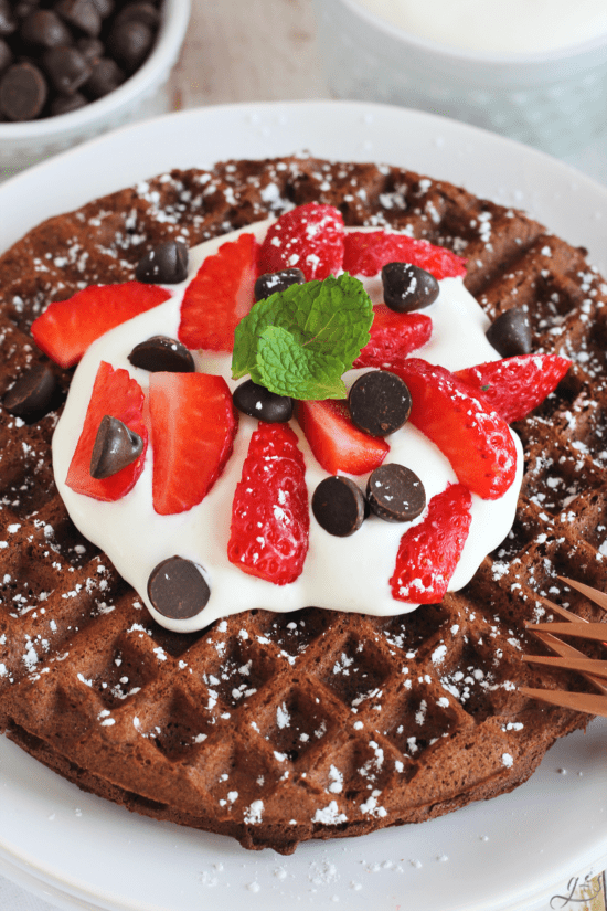 Gluten Free Chocolate Waffles - Happihomemade - Family Friendly Recipes