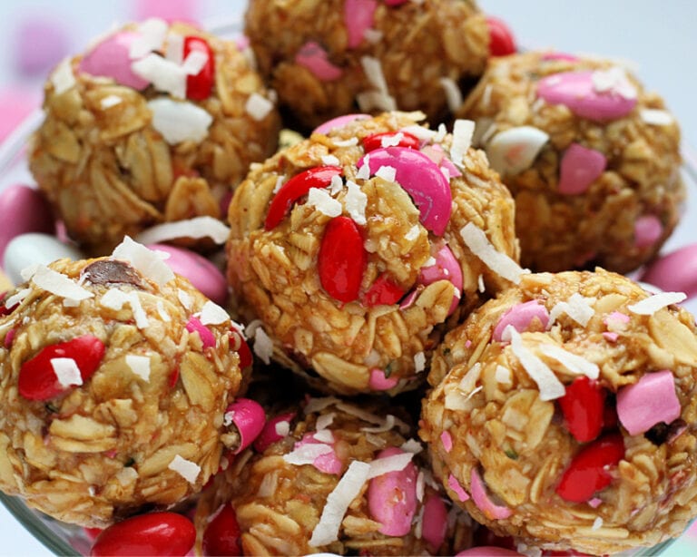 Valentine’s Day No Bake Energy Bites