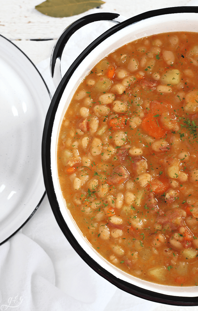 Instant Pot Ham and Bean Soup - HappiHomemade