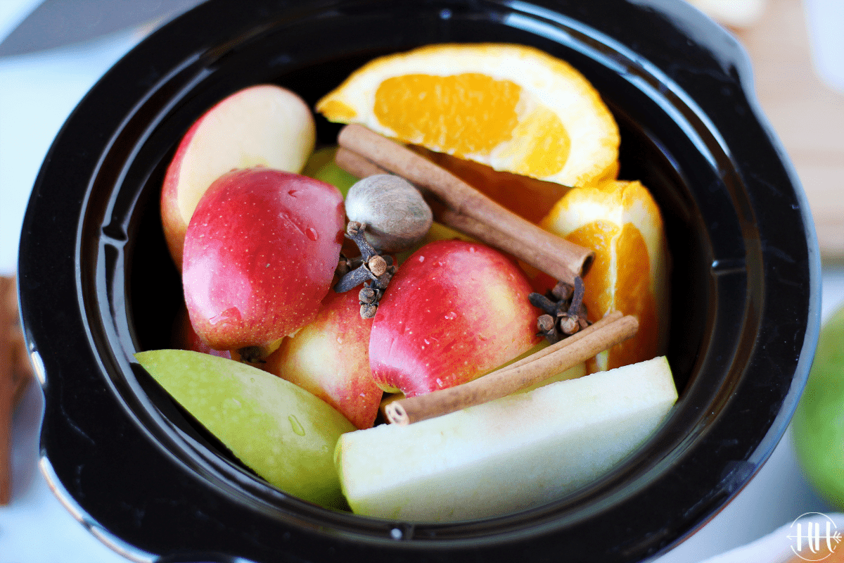 SLOW COOKER HOT APPLE CIDER