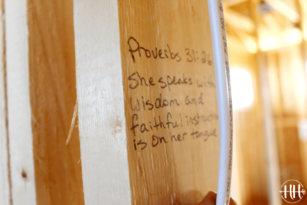 Proverbs 31:26 She speaks with wisdom and faithful instruction is on her tongue. Bible verses for a new home
