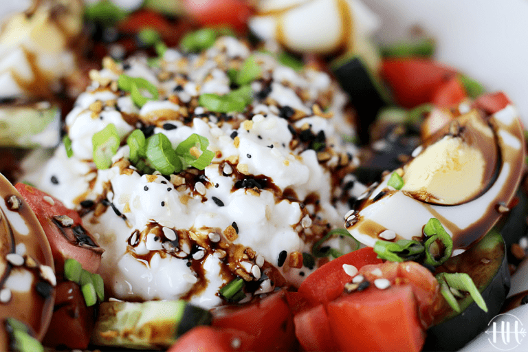 Cucumber Tomato Protein Bowl