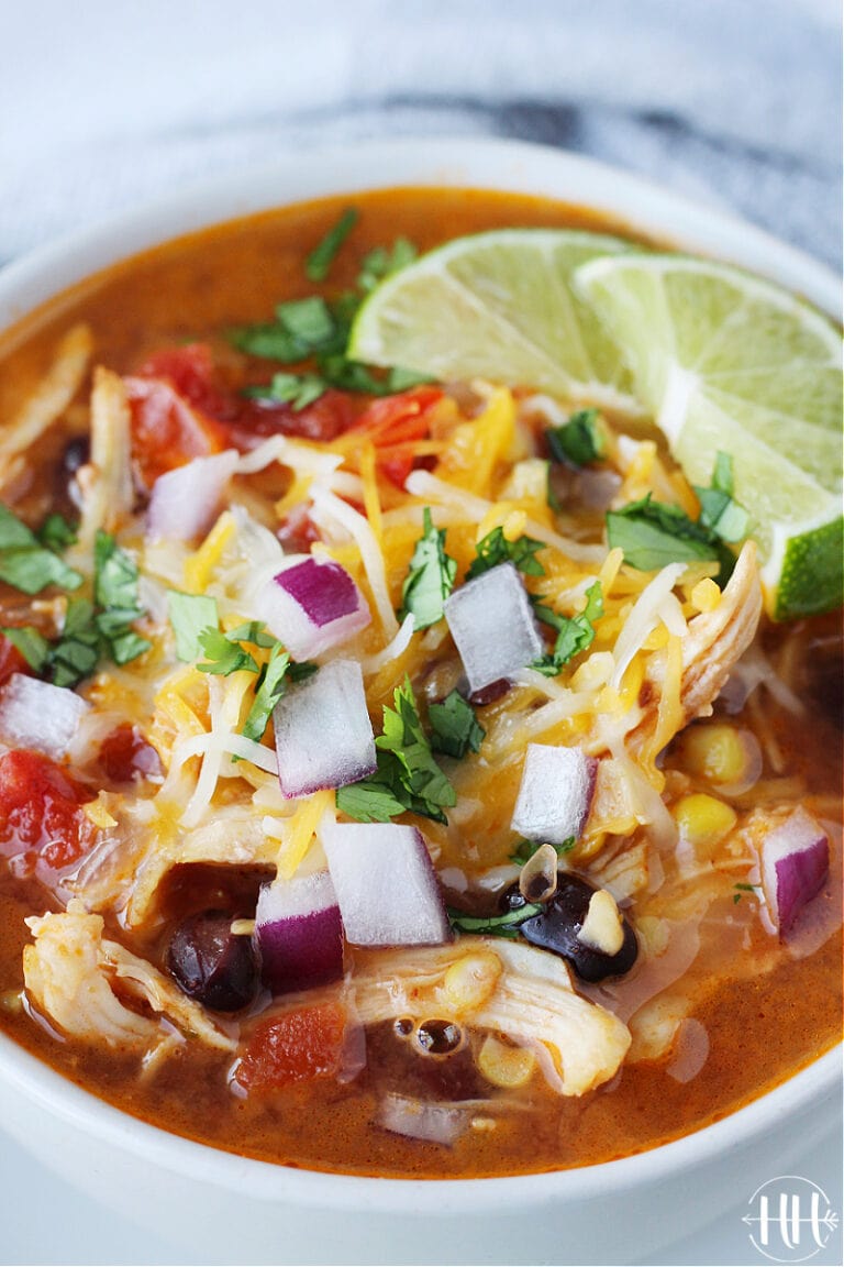 Instant Pot Chicken Enchilada Soup - HappiHomemade - Family Friendly ...