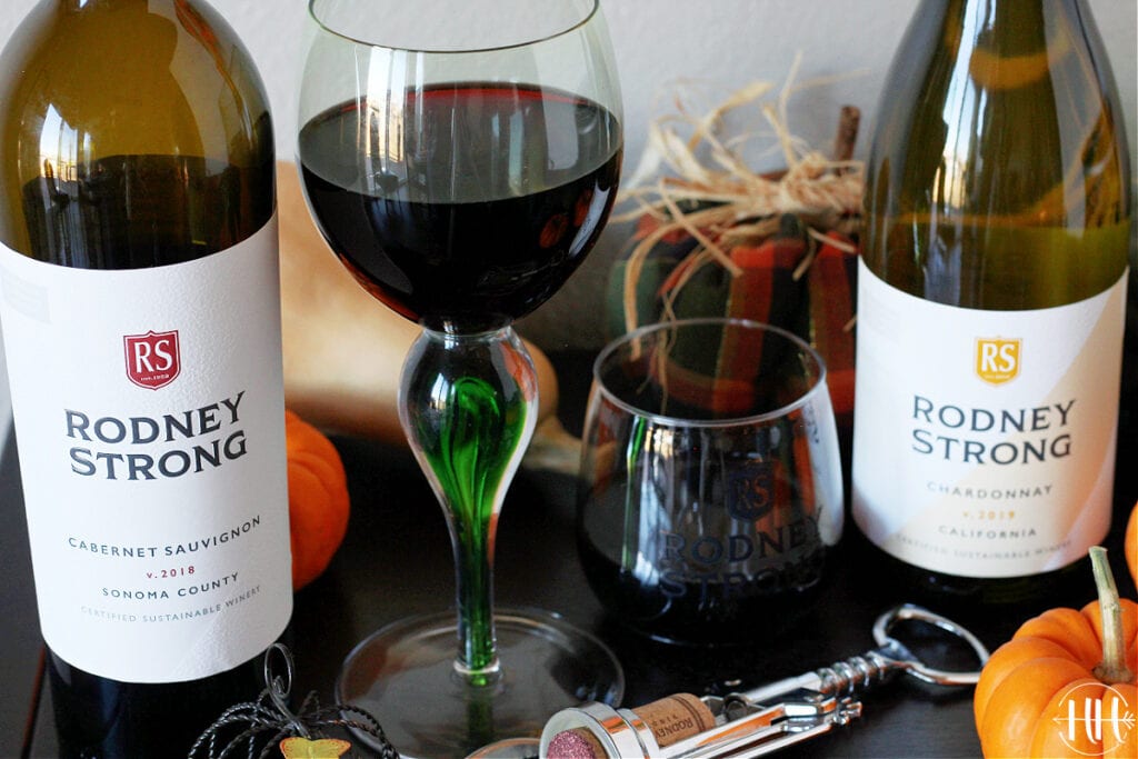 Rodney Strong Cabernet and Chardonnay for a lovely Friendsgiving Appetizer Menu Ideas. 