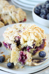 Blueberry Coffee Cake with Crumble Topping - HappiHomemade - Family ...