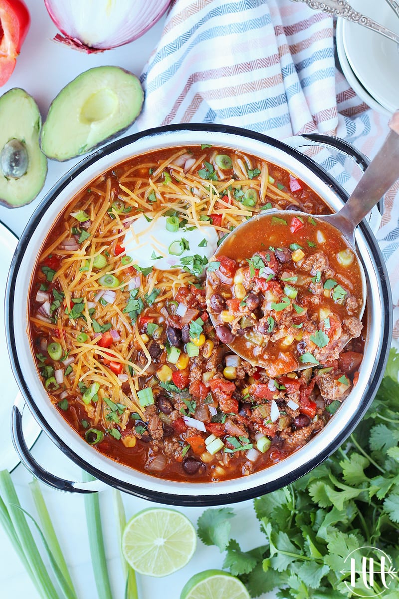 Taco Soup + Homemade Taco Seasoning Recipe - HappiHomemade with Sammi Ricke